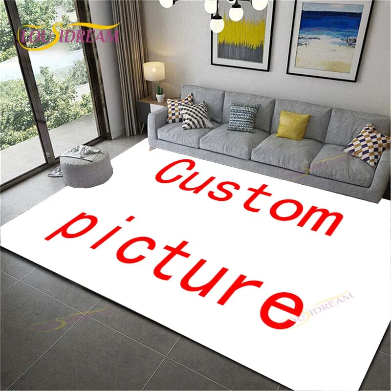 מותאם אישית שטיחים מותאמים אישית שטיח נגד החלקה שטיח עם התמונה שלך עבור חדר הסלון שטיח מתנה סביב כיכר השטיח השטיח - 0
