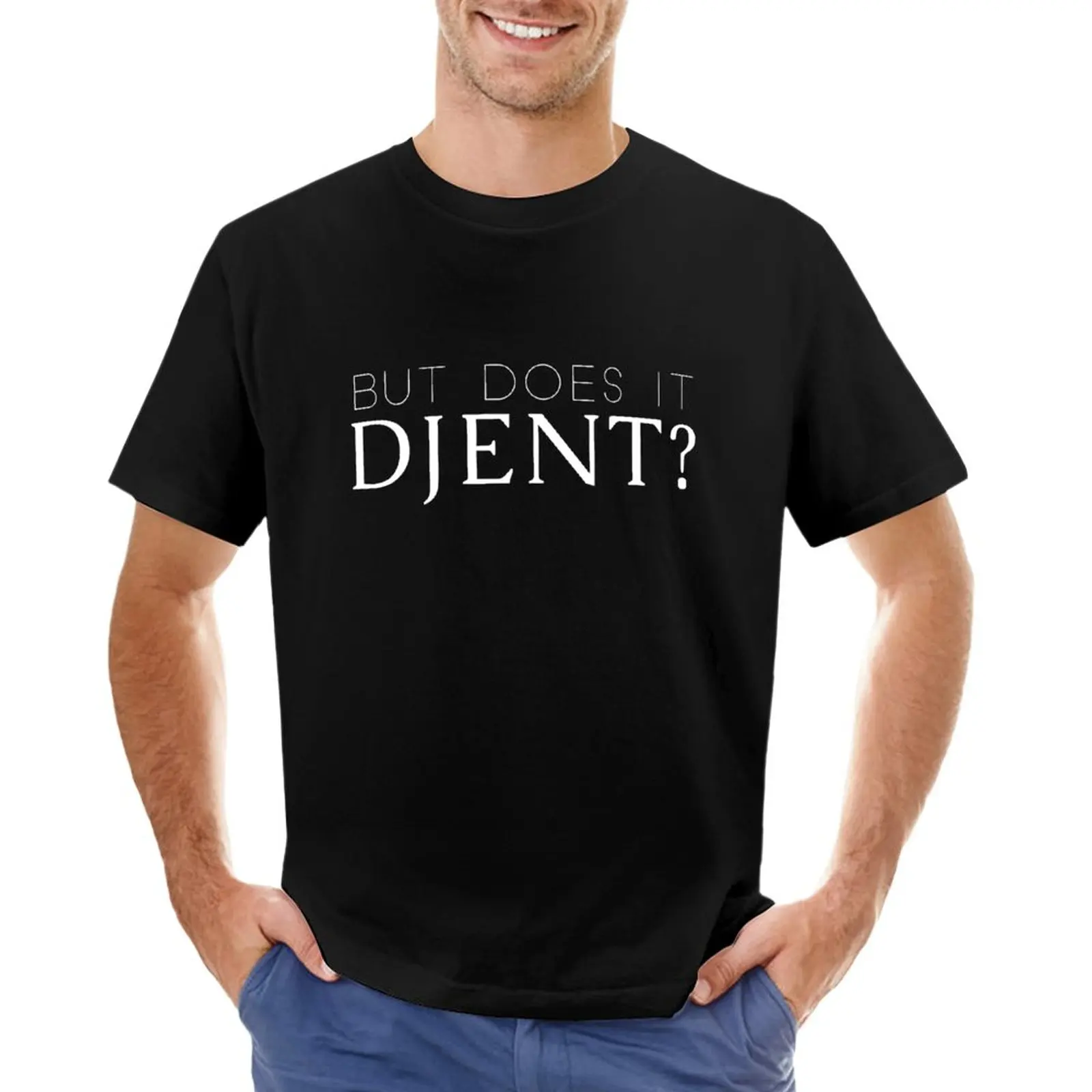 אבל האם זה Djent מצחיק מתכת כבדה Djent מוסיקה החולצה החולצה חתול חולצות חולצות גברים חולצות - 0