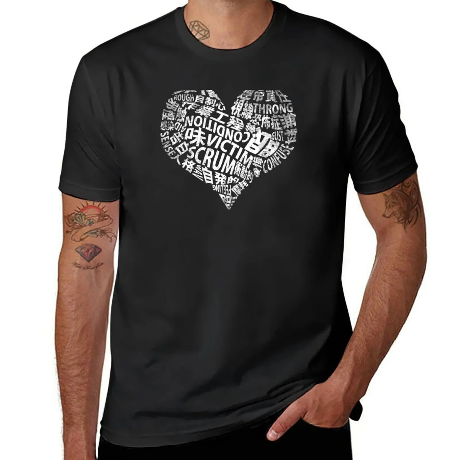 חדש MARETU טי-שירט חולצות גרפי tees שחור, חולצות t, חולצות לגברים גרפי - 0