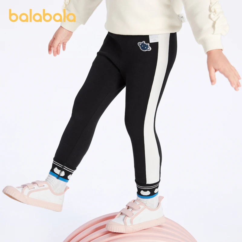 Balabala הפעוט 2023 ילדה מכנסיים אביב סתיו מכנסיים אופנתי מתוק מגניב חוש אופנה מכנסיים חותלות - 0