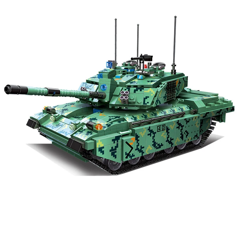 הצבא סדרת טנקים אבני הבניין גרמני כבד טנק חייל WW2 לבנים הצבא ילדים ילדים צעצועים מתנות - 0