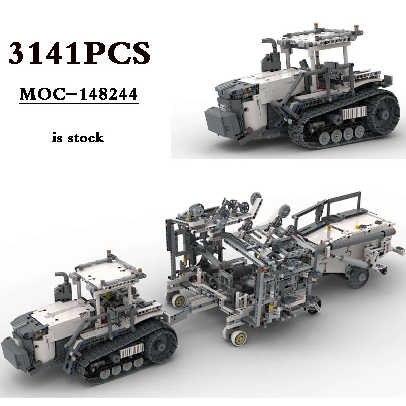 2023 חדש MOC-148244 הר עם זרע נשר זריעה מכונת דגם טרקטור מודולרי צעצוע 3141PCS בניין צעצוע יום הולדת DIY מתנה - 0