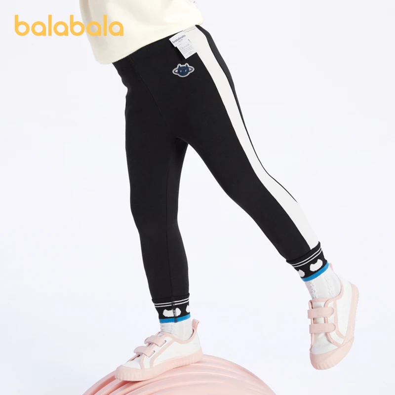 Balabala הפעוט 2023 ילדה מכנסיים אביב סתיו מכנסיים אופנתי מתוק מגניב חוש אופנה מכנסיים חותלות - 1