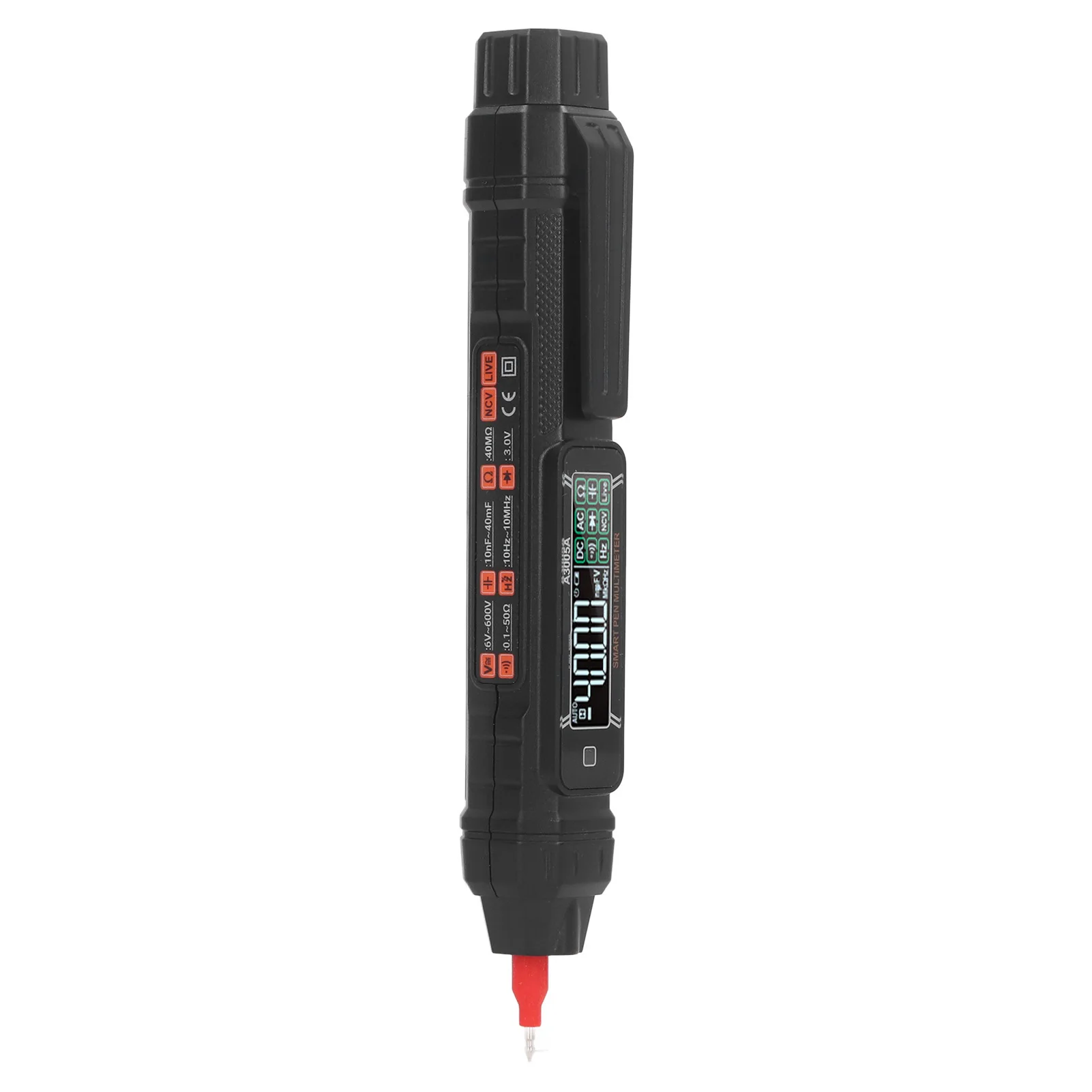עט בצורת מודד מקסימום 4000 נחשב קטן מודד רב תכליתי VA צבע הפוך תצוגה התנגדות מדידה - 2