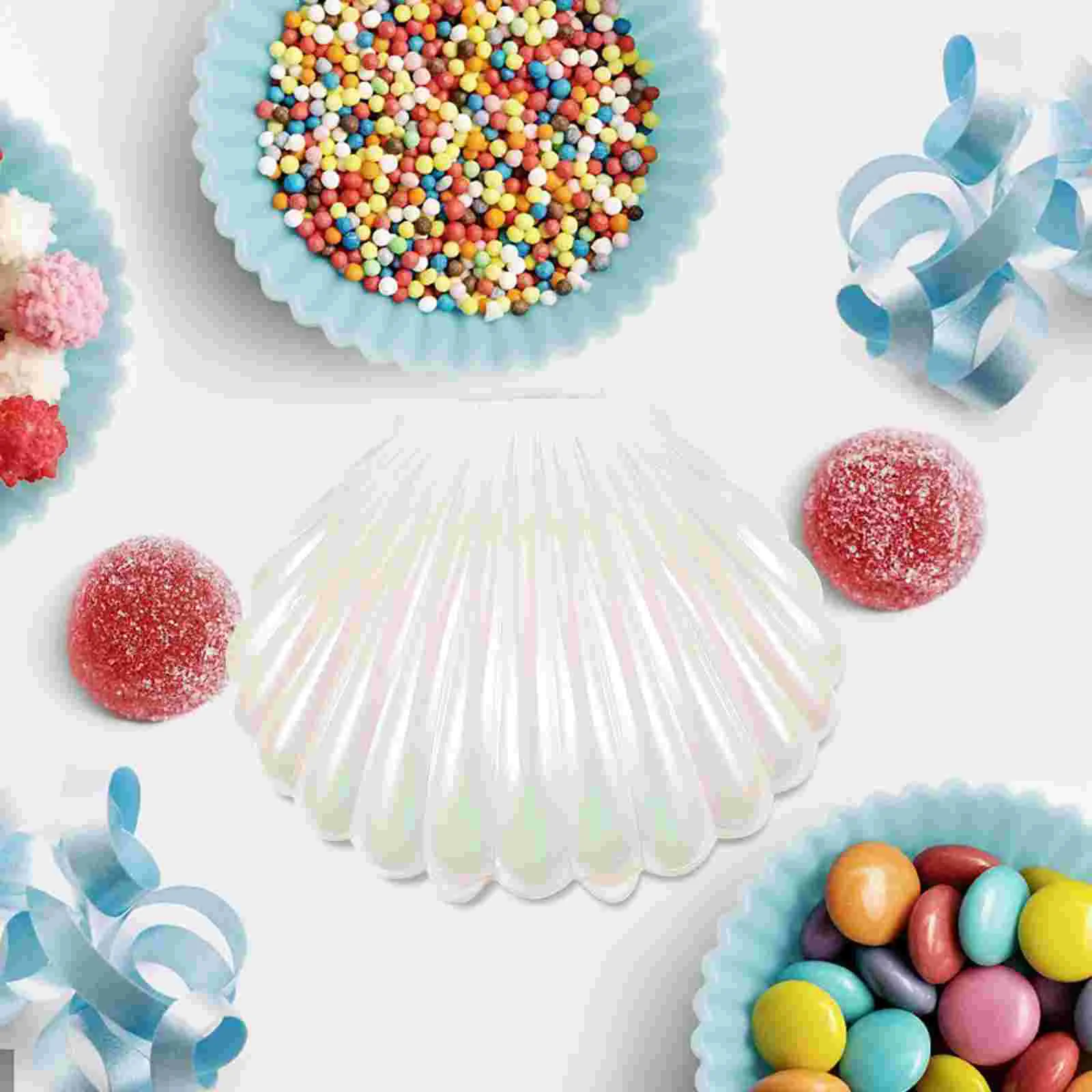 10 יח ' סוכריות בקופסת פלסטיק מיכלי קונכיות תכשיטים המנה לשולחן מתנה מחזיק עמ קטן צנצנת הפצות - 3