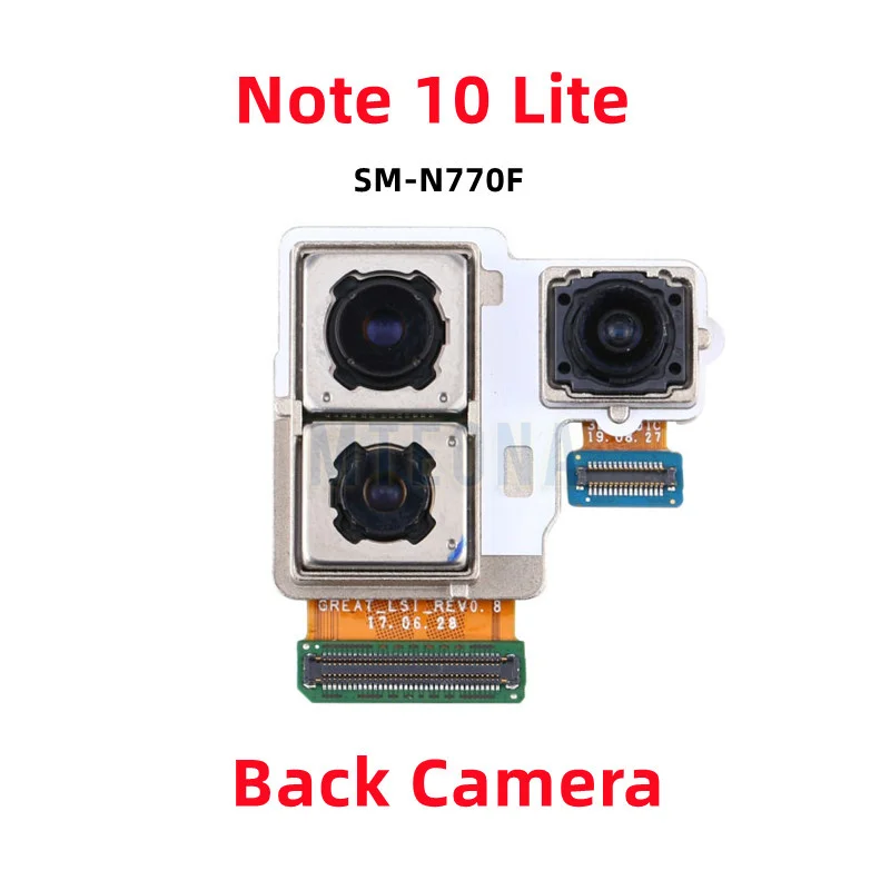 הגב האחורי המרכזי הגדול מודול המצלמה להגמיש כבלים עבור Samsung Galaxy הערה 10 פלוס Note10 לייט N975F N970F N770F B N U מקורי להחליף - 4