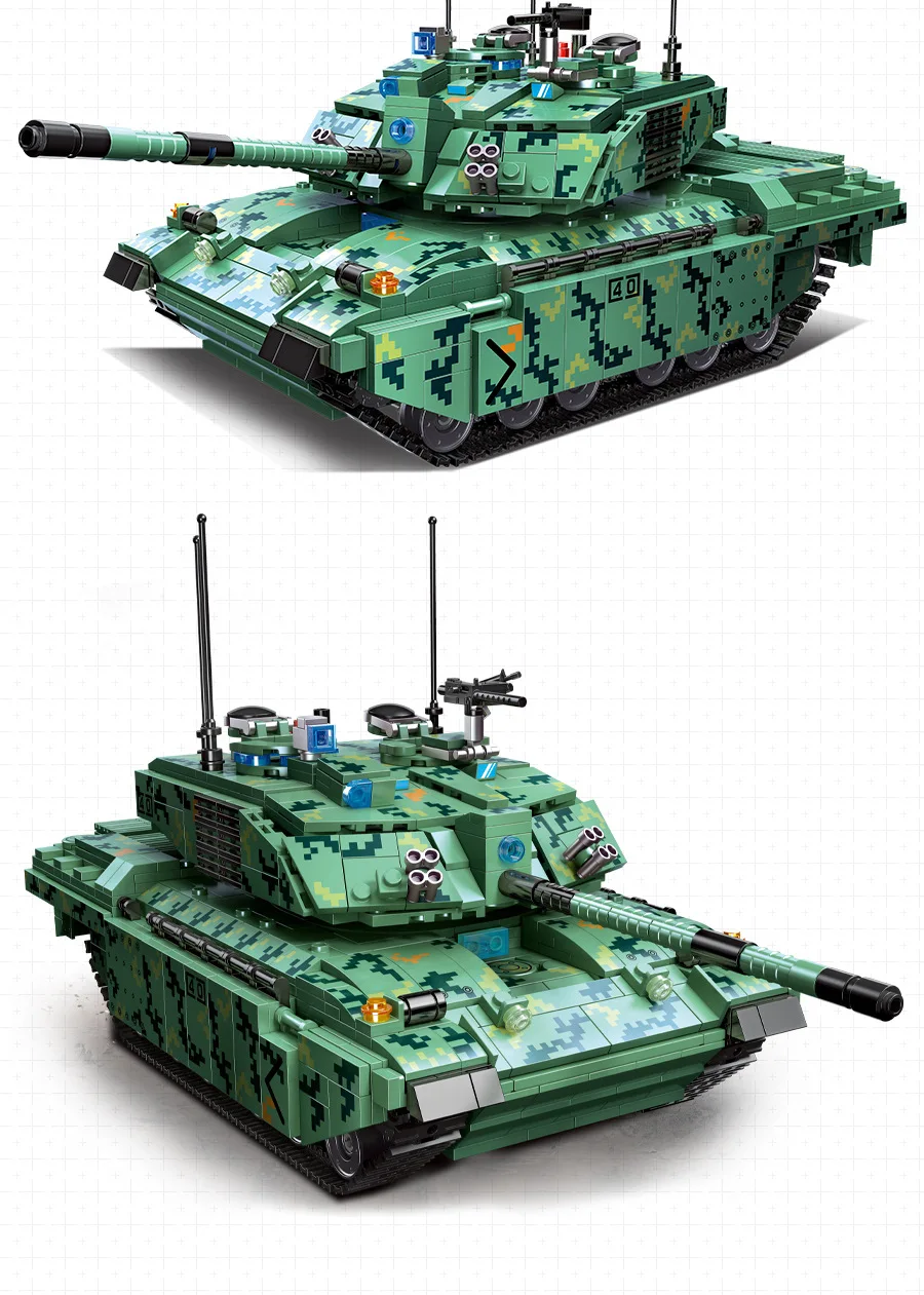 הצבא סדרת טנקים אבני הבניין גרמני כבד טנק חייל WW2 לבנים הצבא ילדים ילדים צעצועים מתנות - 4