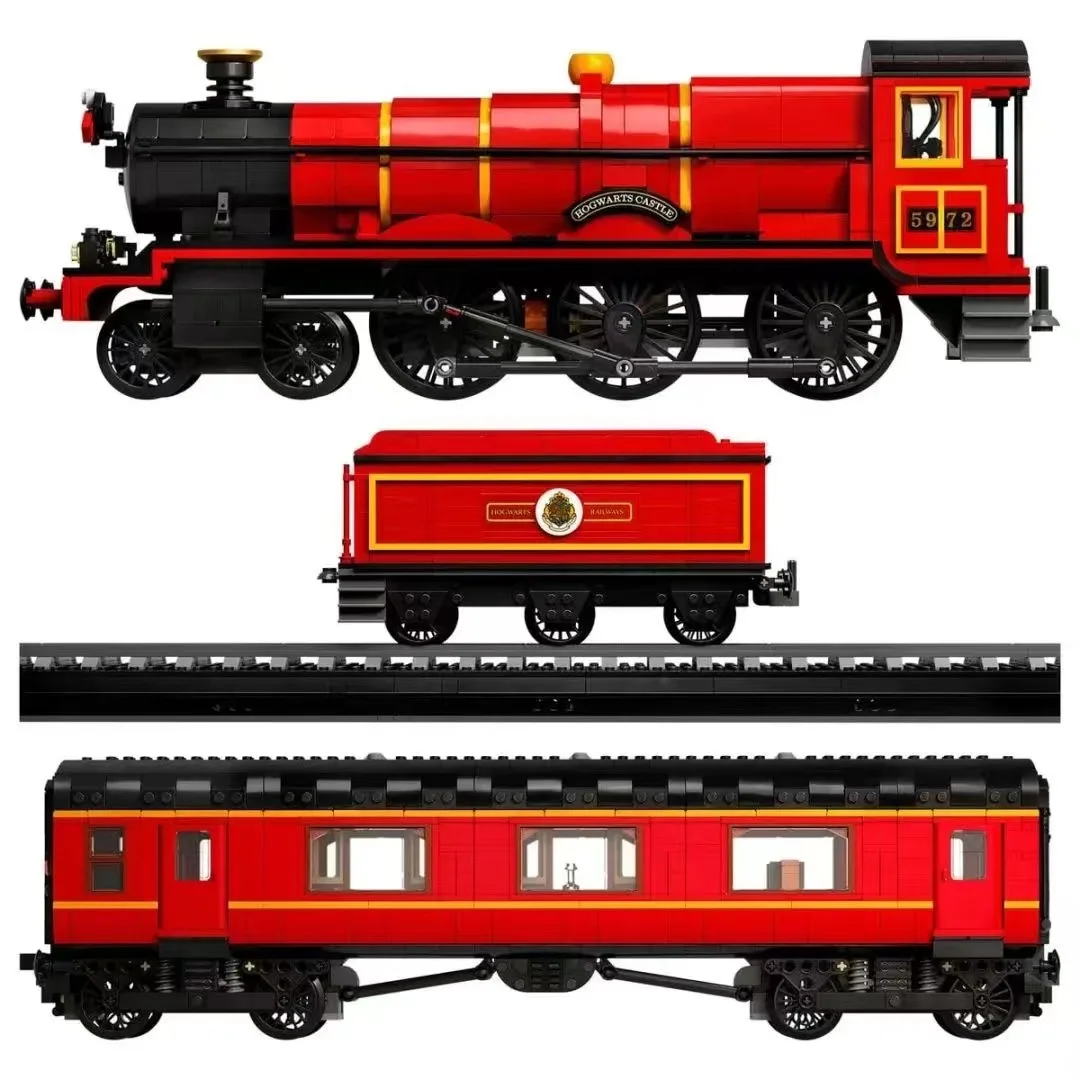 במלאי 76405 אקספרס רכבת קסם תחנת Collectors Edition דגם אבני הבניין הרכבה לבנים צעצועים לילדים מתנות חג המולד - 4