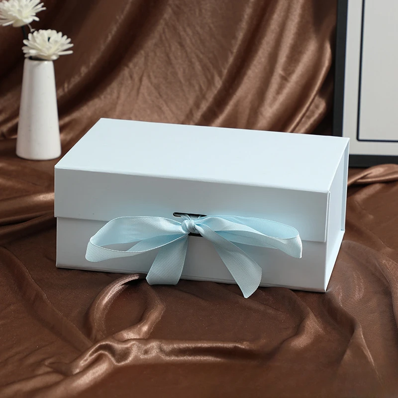 קופסאות מתנה עם סרט מתקפל מתנה קופסאות עם מכסים, שושבינה ההצעה מגנטי תיבות עבור חגיגת יום ההולדת חתונות - 5
