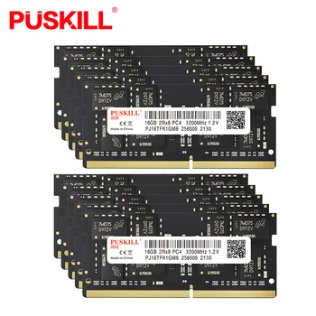 10PCS PUSKILL Memoria DDR4 Ram 4GB 8GB 16GB 3200mhz 2666mhz 2400mhz Sodimm מחברת ביצועים גבוהים זיכרון המחשב הנייד