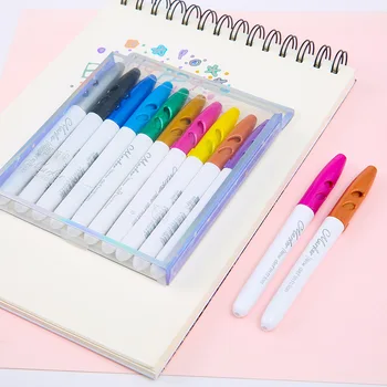 10pcs/סט DIY Blings עטי סמן נצנצים סמן צבע ממתקים מדריך עט מדגיש סטודנט ציוד לבית הספר