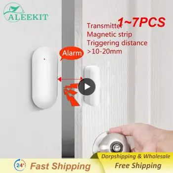 1~7PCS חלון הדלת חיישן עבור כל 433mhz אזעקה ביתית אלחוטית אבטחה חכם הפער חיישן לזיהוי לפתוח את הדלת.