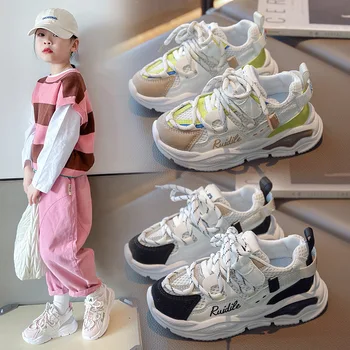 2023 אביב סתיו ילדה תינוק תינוק נעלי אופנה מזדמנים ילדים ילד רץ נעלי ילדים לבנים נעלי ספורט טניס פארא ניניו