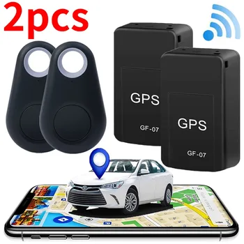 2pcs מיני GF-07 GPS לרכב מעקב בזמן אמת מעקב מגנטי חזק SIM הודעה Positioner נגד גניבה אנטי-המפתח האבוד לחיות מחמד Locator