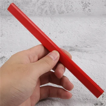 36 חתיכות 7 אינץ בנייה עפרונות עץ עיפרון מתומן שטוח נגר עפרונות סימון נגרות