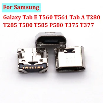50-100pcs 7 Pin מטען USB Connector עבור Samsung Galaxy Tab E T560 T561 בכרטיסיה בית T280 T285 T580 T585 P580 T375 T377 יציאת טעינה