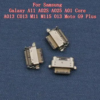 50pcs USB Type C תקע מטען מזח נמל מחבר עבור Samsung Galaxy A11 A02S A025 A01 הליבה A013 C013 M11 M115 013 מוטו G9 פלוס