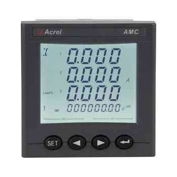 Acrel 2DI/לעשות תצוגת LCD 3 בשלב כוח אנרגיה מטר 75*75 מ מ הלוח רכוב עם יציאת RS485 Modbus-RTU