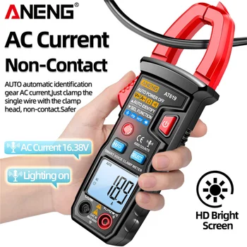 ANENG AT619 מלחציים מד דיגיטלי מודד שידור 4000 נחשב DC/AC הנוכחי מד הזרם מלחציים בודק חשמלאי גלאי כלים