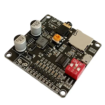 DY-HV20T הקול השמעת מודול 12V/24V אספקת חשמל 10W/מגבר 20W לתמוך כרטיס Micro-SD נגן מוזיקה MP3 עבור Arduino