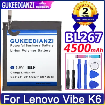 GUKEEDIANZI סוללה 5100 / 4500mAh BL272 BL267 על Lenovo Vibe K6 BL 267 K33A42 XT1662 (לא K6 K33a48 K33b36 K3 סוללות