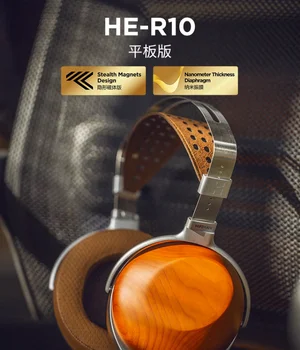 Hifiman HE-R10 לוח אוזניות Headworn סגור הדגל שטוח הסרעפת Hifi חום R10P