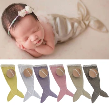 HUYU התינוק צילום תחפושות להגדיר היילוד צילום אביזרים עם חרוזים Headbands קישוט עבור תינוקות בנות בנים.