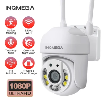 INQMEGA 1080P מצלמת IP אלחוטית WiFi אוטומטי מעקב PTZ מהירות מצלמת כיפה חיצונית אבטחה טלוויזיה במעגל סגור מעקב מצלמה עמיד למים
