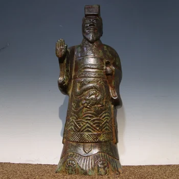 LAOJUNLU ברונזה קין שי הואנג התשיעי חמש העליון הסגנון המסורתי הסיני, עתיקות, אמנות, מתנות מלאכת יד