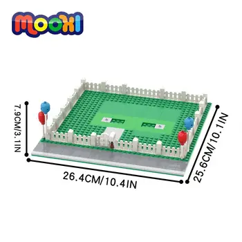 MOOXI בלון זבוב הבית בסיס בלוק בניין לבנים תואם עם 43217 Baseplate צעצוע לילדים מתנת להרכיב חלקים MOC1263