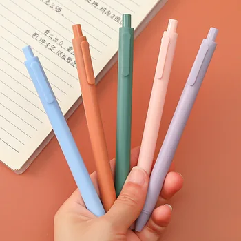 Morandi עט רולר בול תלמיד מוצק צבע פשוט ולא יצירתי Macaron צבע נייר כתיבה חלקה Multi-צבע אופציונאלי