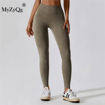 MyZyQg נשים הסוואה מודפס גבוהה המותניים יוגה חותלות הדוקות הבטן להרים את הירך רץ מהר יבש כושר כושר לדחוף את המכנסיים
