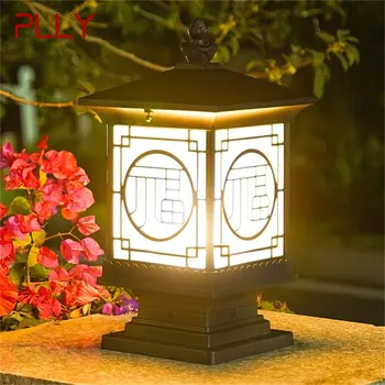 PLLY חיצונית קלאסית הפוסט אור רטרו עמיד למים עמוד LED מנורת קיר גופי הביתה גן