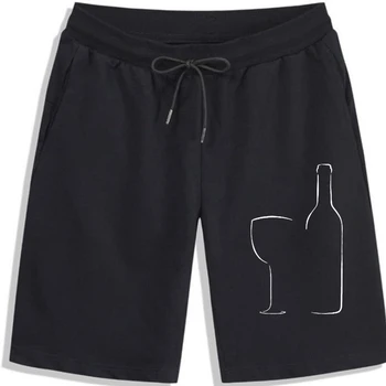 WEELSGAO קיץ כוס יין ובקבוק קצרים אופנה מגניב הדפסת כותנה מכנסיים קצרים לגברים גברים מכנסיים קצרים מכנסיים קצרים