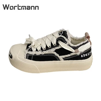 Wortmann נשים קלאסית Canvans נעליים מזדמנים עם עבה, סוליות רכות מושלם עבור כל התלבושות וכל העונות