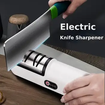 אוטומטי USB חשמלי משחיז הסכינים מתכוונן Rechargable סכיני מטבח מספריים מהר חידוד כלי מטבח מטחנת