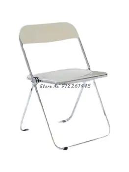 אופנה נטו אדום ההגירה צואה תמונה כיסא שקוף הכיסא חנות בגדים כיסא מתקפל איפור כסא אקרילי האוכל הכיסא