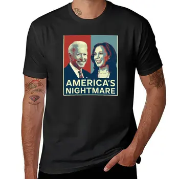אמריקה החדשה הסיוט של אנטי ביידן האריס חולצה מהדורה חדשה חולצת גרפי חולצה אסתטי בגדים מנופחים חולצת גברים