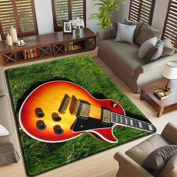 גיטרה קלאסית גיטרה חשמלית בס שטח השטיח מטבח מחצלת מחצלת השינה FloorDecoration סלון חדר אמבטיה נגד החלקה לשטיח.