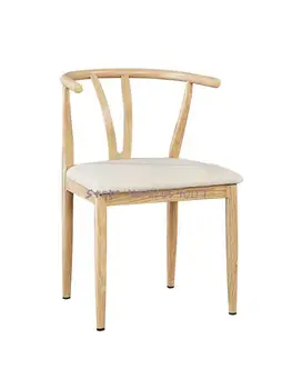 האוכל הסיני שולחן כיסא נורדי חיקוי עץ מלא ברזל וואי הכיסא לאחור Taishi כיסא בצורת Y כיסא מסעדה חנות תה חלב