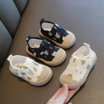 הילדים של האביב והסתיו הראשונה מהלכים נעליים עם קריקטורה עיצוב התינוק נעליים ילד תינוק פעוט נעלי נעלי ילדה תינוקת.