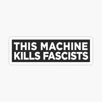המכונה הזאת הורגת פשיסטים הפגוש 5PCS מדבקות חמודות הביתה מצחיק קישוטי חלון המכונית אנימה חדר הסלון