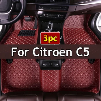 המכונית מחצלות עבור סיטרואן C5 RD TD 2007~2015 אוטומטי החלקה עור מזרן עמיד משטח אוטומטי שטיחים שטיחים פנים חלקים אביזרי רכב