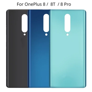 חדש AAA איכות עבור OnePlus 8 8T הסוללה הכיסוי האחורי 3D לוח זכוכית עבור OnePlus 8 Pro הדלת האחורית דיור מקרה דבק להחליף