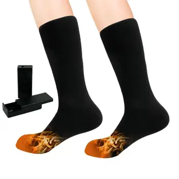 חימום גרביים מחממים חשמליים גרביים נטענת גדול איזור חימום רגל חמה גרביים מחנאות טיולים טיפוס