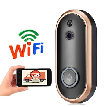 חכם אלחוטי חזותי פעמון המצלמה הדלת הביתה לפקח על טלפון נייד אינטרנט אלחוטי פעמון האינטרקום.