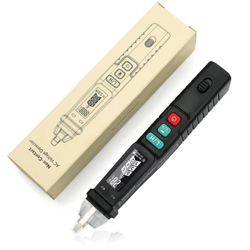 חשמל בודק עט מתח ללא מגע הבוחן W/ תצוגת LCD כפולה טווח מתח AC גלאי 12V/48V-1000V