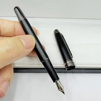 יוקרה שחור מט MB 163 עט נובע המשרד לעסקים כלי כתיבה אופנה קליגרפיה, דיו עטים