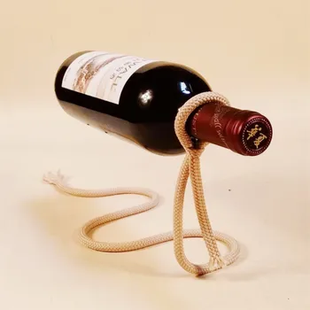 יצירתי נחש בצורת יין אדום חזה עם מושעה חבל קישוט פשוט המודרנית בקבוק יין דוכן תצוגה הביתה לקישוט לשולחן