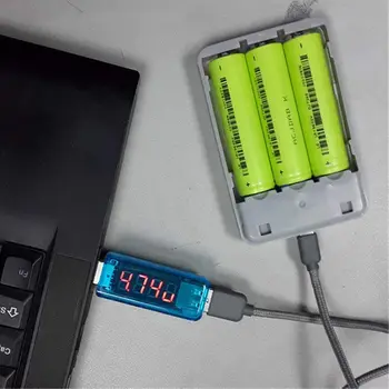 כחול-USB הנוכחי מתח טעינה גלאי נייד כוח הנוכחית מד הזרם מודד מתח USB מטען הבוחן